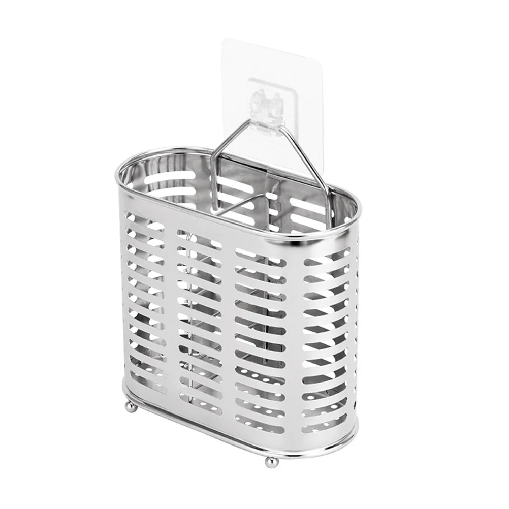 

1 pc Chopsticks Holder Stainless Steel Drain Hollow out Tableware Rack Flatware Organizer Kitchen Tools for Home