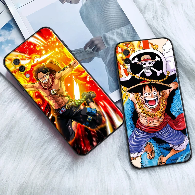 

One Piece For Xiaomi Mi 11 Lite POCO X3 Pro GT NFC M3 Pro Phone Case Liquid Silicon Back Coque Soft Black Silicone Cover