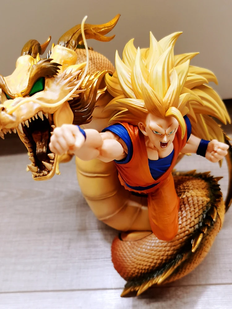 

Dragon Ball Z Figure Dragon Fist Explosion Ryuu Ken Bakuhatsu Kakarotto Goku Super Saiyan 3 Son Goku Action Figure 20cm PVC Toys