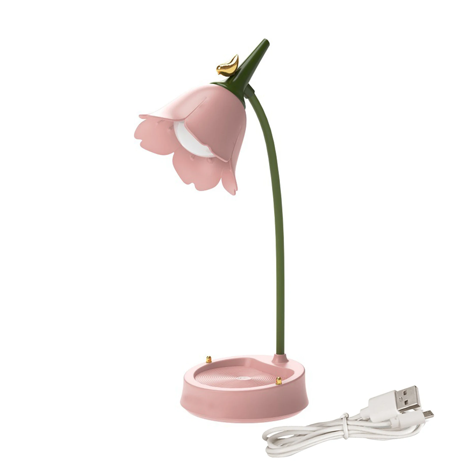 

Night Lighting Modern Student Bedroom Office Dormitory Touch Control Reading Eye Protection Flower LED Desk Lamp Kids Room Home