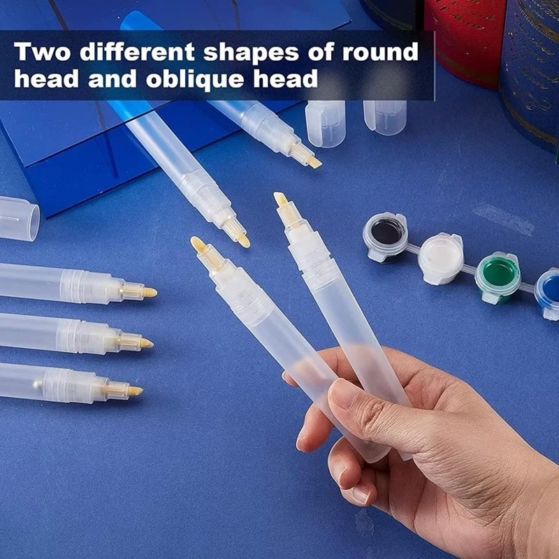 6 шт. пустые Заполняемые маркеры для рисования круглые поворотные Набор