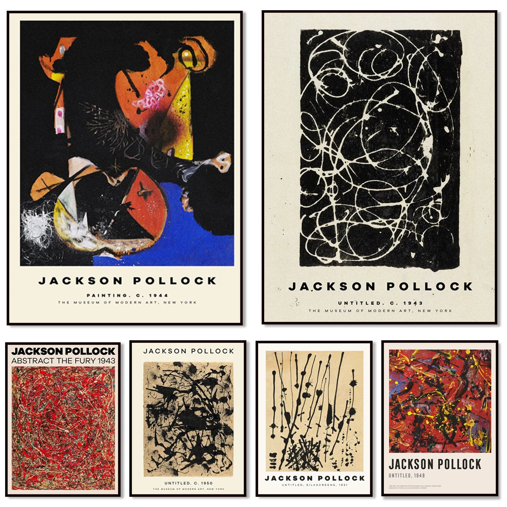 Джексон Поллок абстрактное искусство плакаты и принты холст картины фотографии