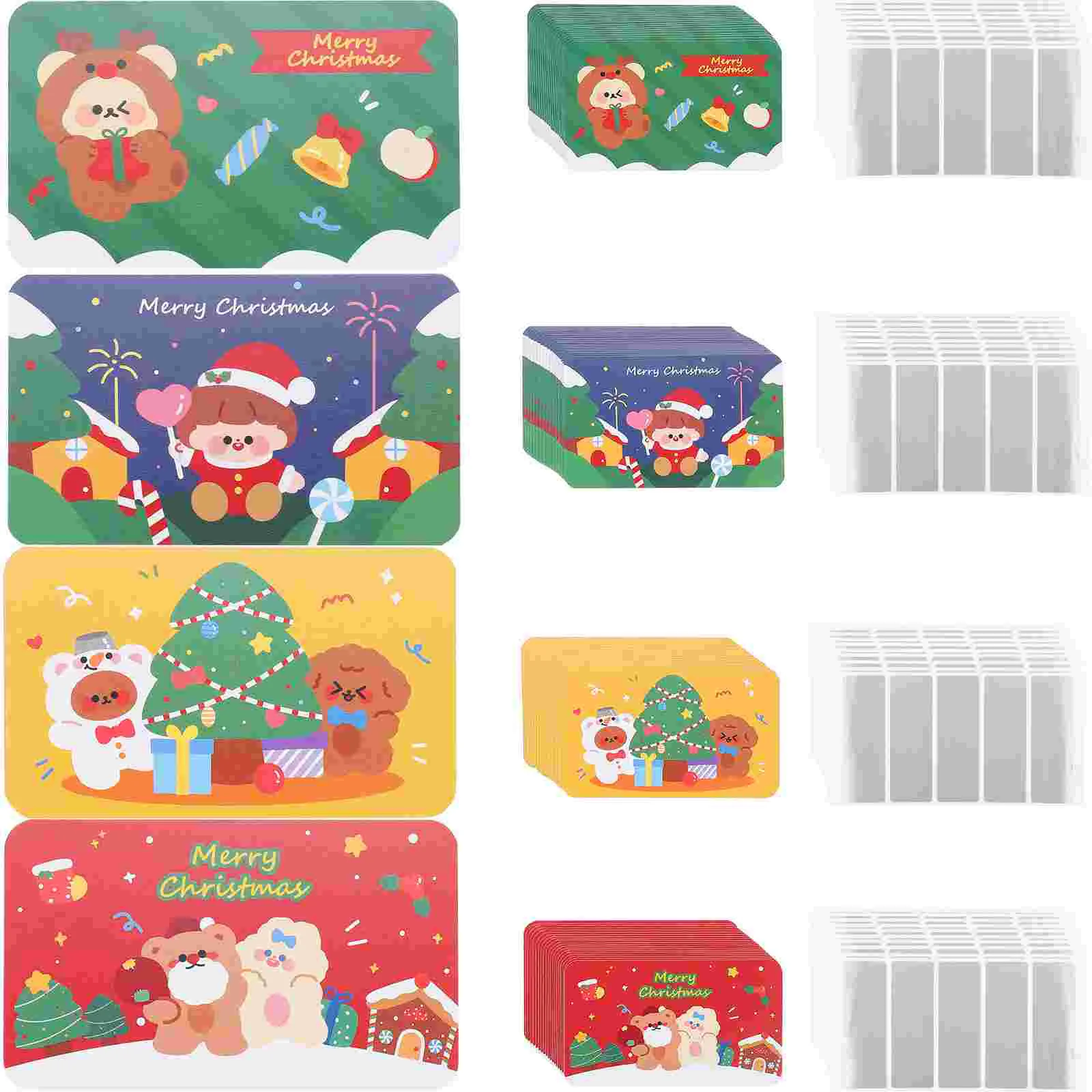 

Scratch Off Christmas Holidayparty Diy Cartoon Merry Rewards Teacher Wishing Shower Baby Stickers Award Pun Activity Scratching