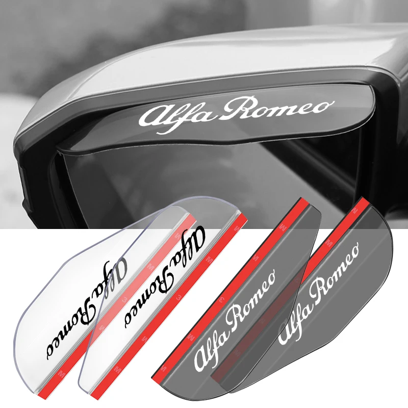 

Car Rearview Mirror Rain Eyebrow Car Eyebrow Canopy for Alfa Romeo Mito 147 156 159 166 GT Giulia Giulietta Stelvio Car Goods