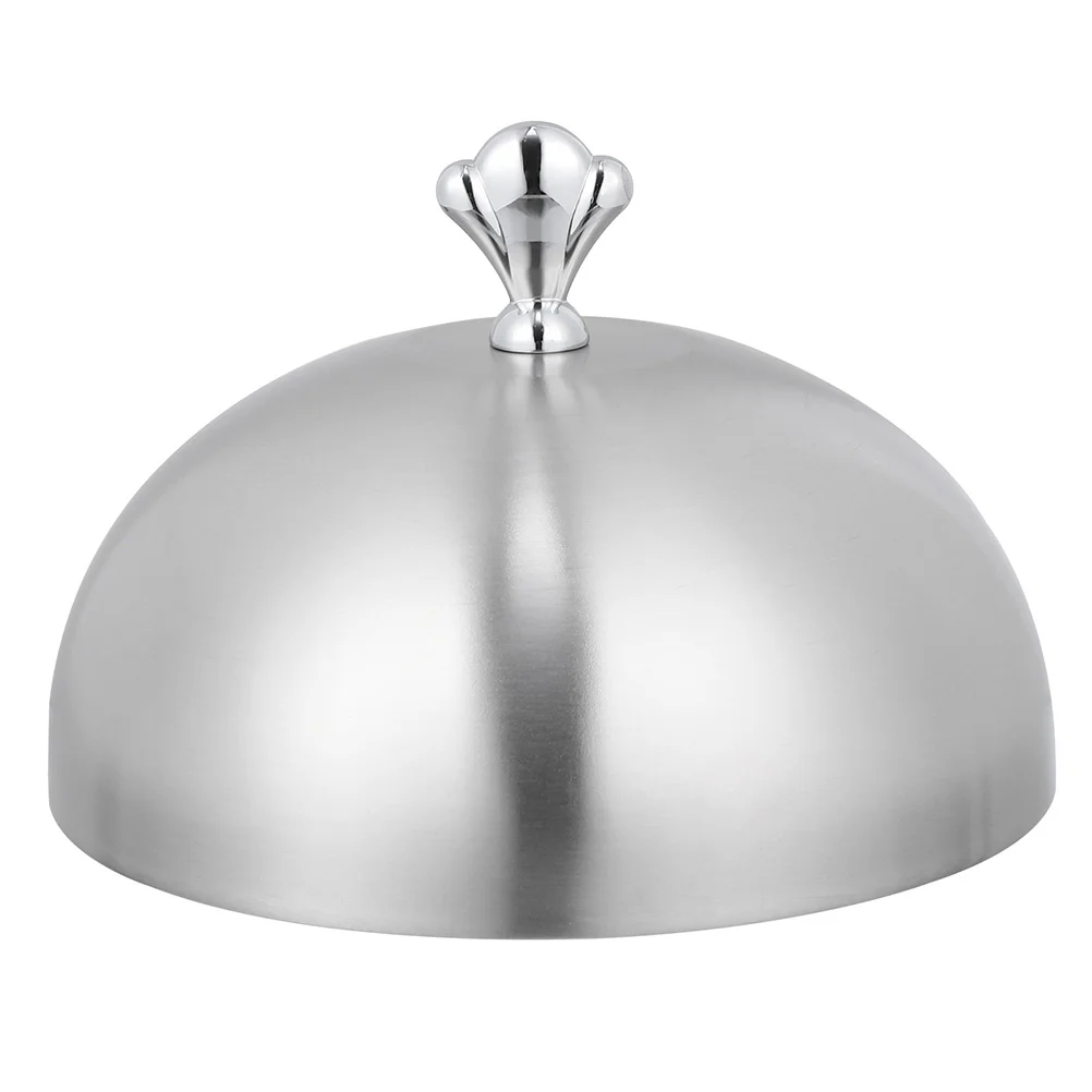 

Steak Cover Indoor Grill Serving Platter Lid Plate Covers Disc Burger Cover Stainless Steel Pan Pot Cover