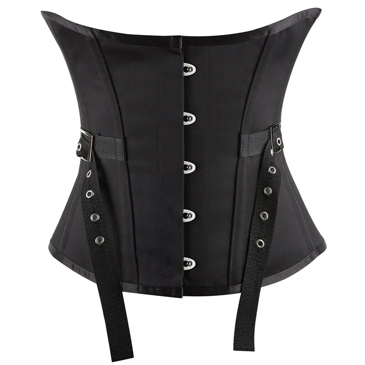 

8 Steel Bones Waistbands Ladies' Court Style Black Corsets Sternum Shaping Upper Bodysuit Corsets for Women Shape Wear Clothes