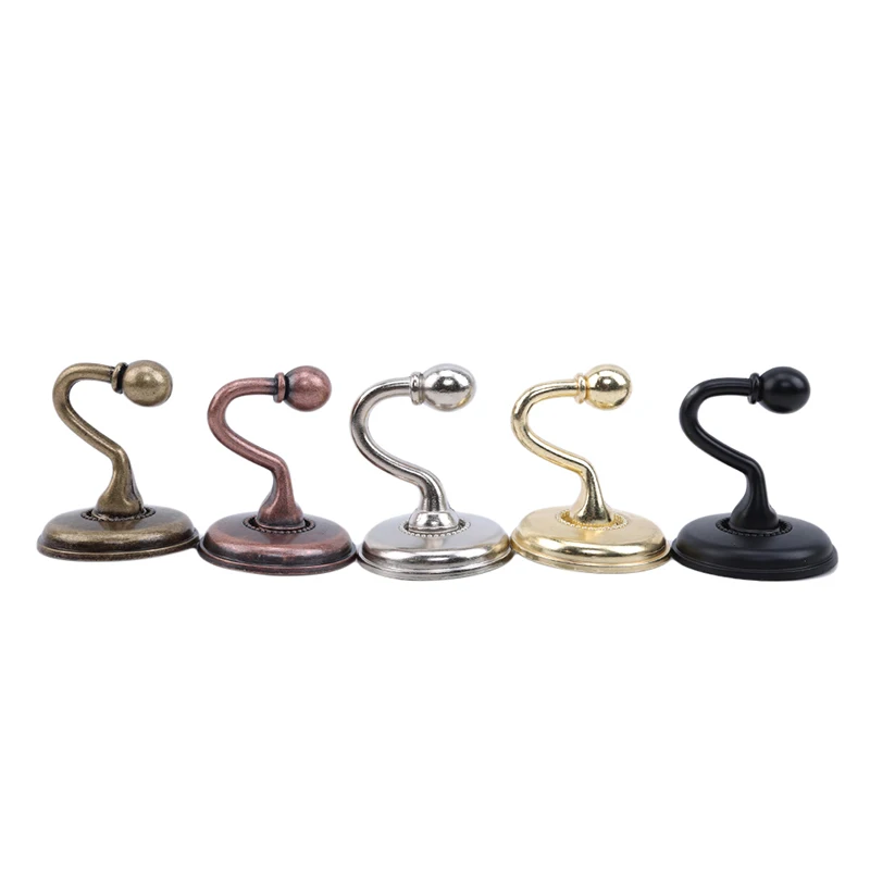 

2 искусственных металлических крючка для штор из цинкового сплава в винтажном Европейском стиле, настенная вешалка с кисточкой, держатель д...