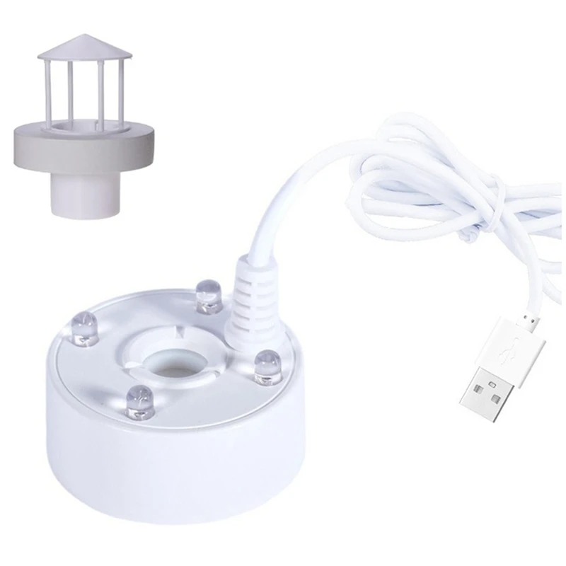 Mist Maker поплавковый USB-порт с брызговиком 4-цветные светодиодные фонари мини-машина