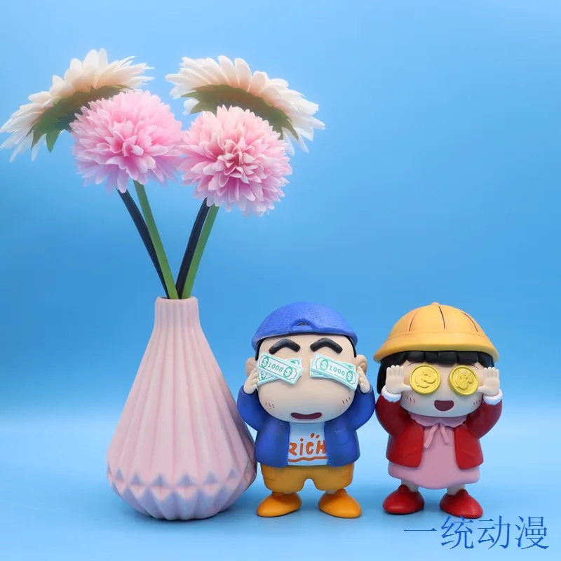 Аниме Crayon Shin-chan Q Version экшн-фигурка 13 см ПВХ Модель статуэтка игрушки кукла