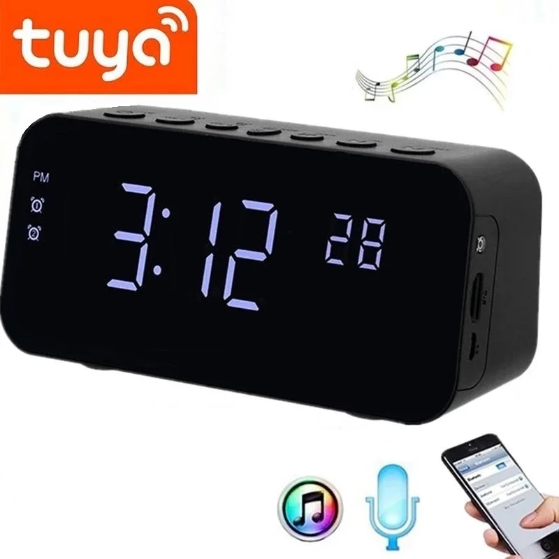 

Цифровой смарт-будильник с камерой 1080P, беспроводная скрытая TF-карта