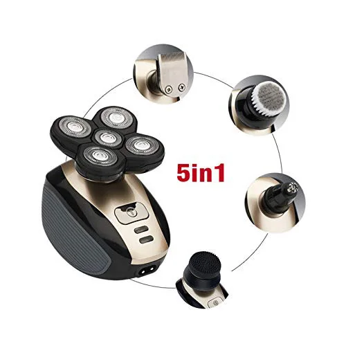 

Men's Grooming Kit Waterproof Hair Shaver Rechargeable 5D Electric Men's Shaver 5 In 1 Nose Hair Trimmer Men's Razor