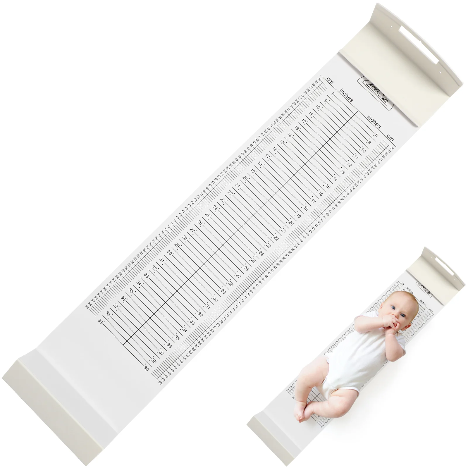 

Kids' Room Décor Ruler Height Chart Pad Nursery Baby Growth Measuring Mat White Newborns Tool Infant Measure Toddler