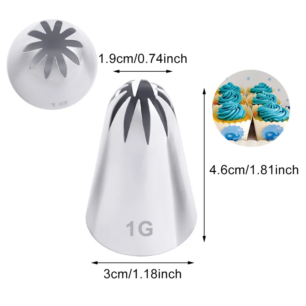 

1 шт. # 1С # 1B # 1Г # 1E набор насадок для торта с большой розой, кремовые украшения, глазурь, кондитерские насадки, инструмент для украшения кексов, формы для выпечки