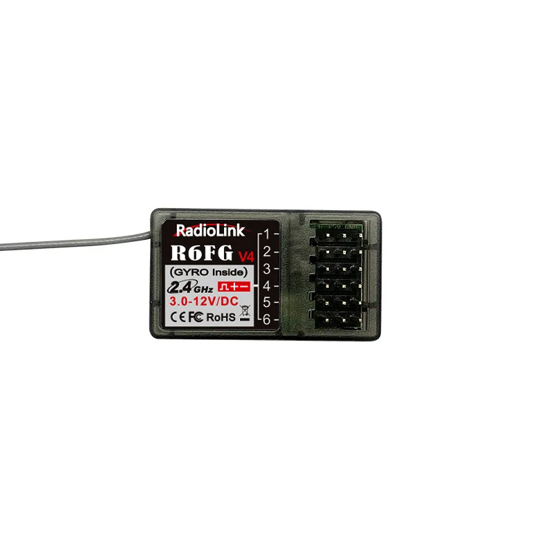 RadioLink RC4GS V3 2.4G 5CH Transmitter Channel Remote Controller + R6Fg Gyro Receiver for RC Car Boat Vehicle Model Toy R4FGM enlarge
