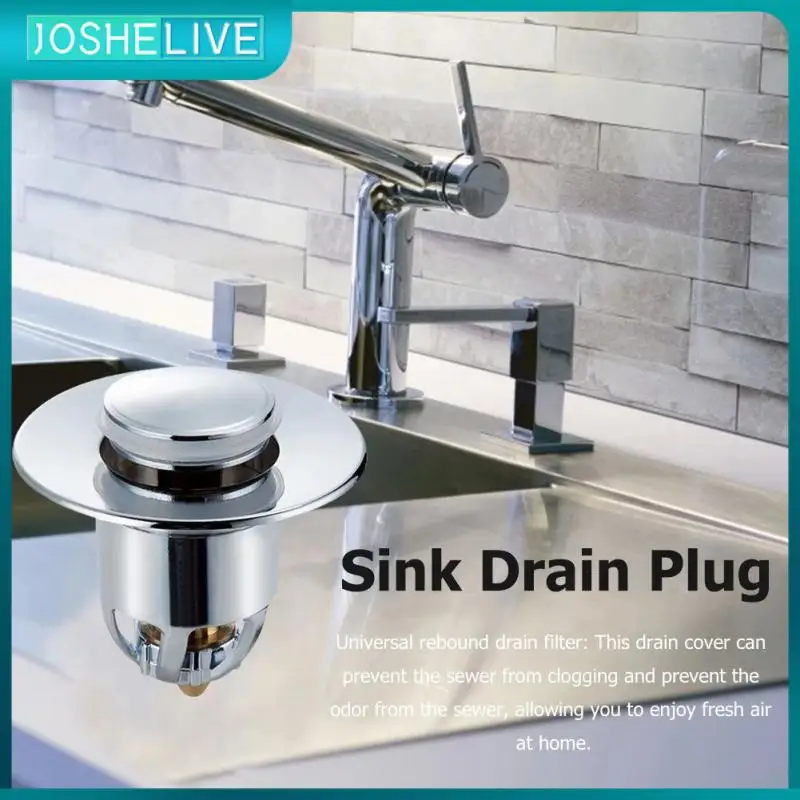 

Sink Plug Drain Strainer Shower Prevent Clogging Sink Drain Bounce Plug Washbasin Bathroom Water Stopper Cover Bathroom Tool