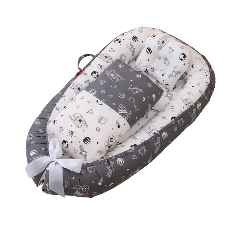 

Baby Bed Bassinet Nest Newborn Lounger Newborn Lounger Pillow Basket Portable Cot Crib Travel Cradle Cushion For Infants