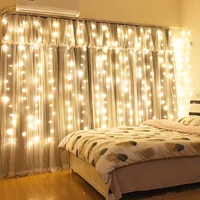 3m led garland curtain lamp christmas lights string lights fairy lights navidad new year window christmas decorations for home