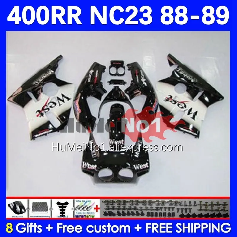 

CBR400RR For HONDA CBR 400 RR 400RR 1988 1989 1990 1991 1992 1993 135No.16 CBR400 RR NC23 88 89 90 91 92 93 Fairing west black