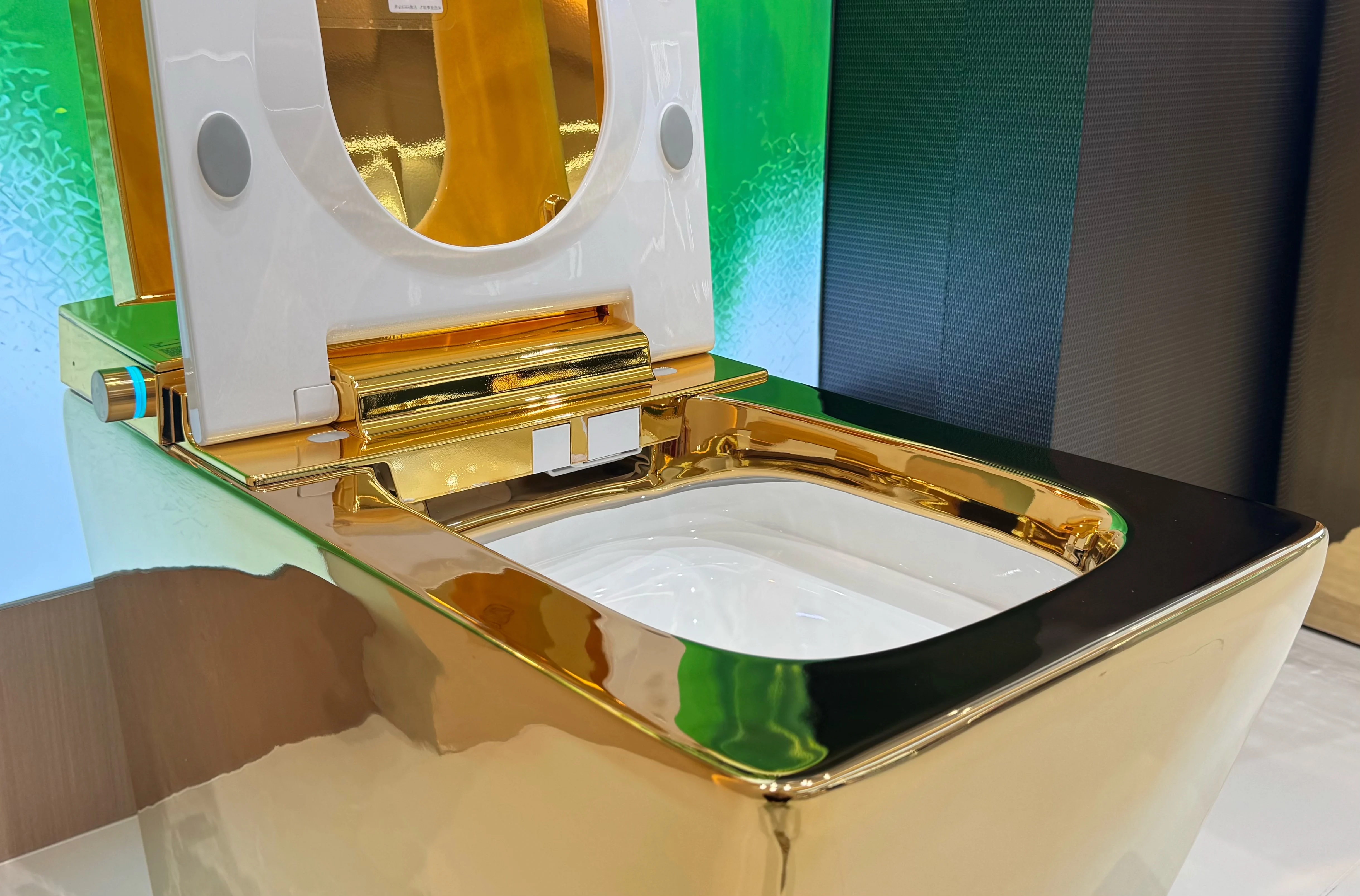 Фото Умный унитаз Golden Smart Square для Северной Америки, подходит для Канады, европейский умный унитаз S-образной формы с изогнутым дизайном №4