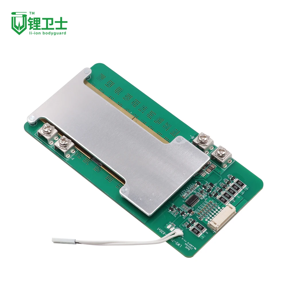 Сбалансированная плата LWS 7S 60A 24V Li-Ion LiFePO4 BMS с переключателем температуры 75C/90C для