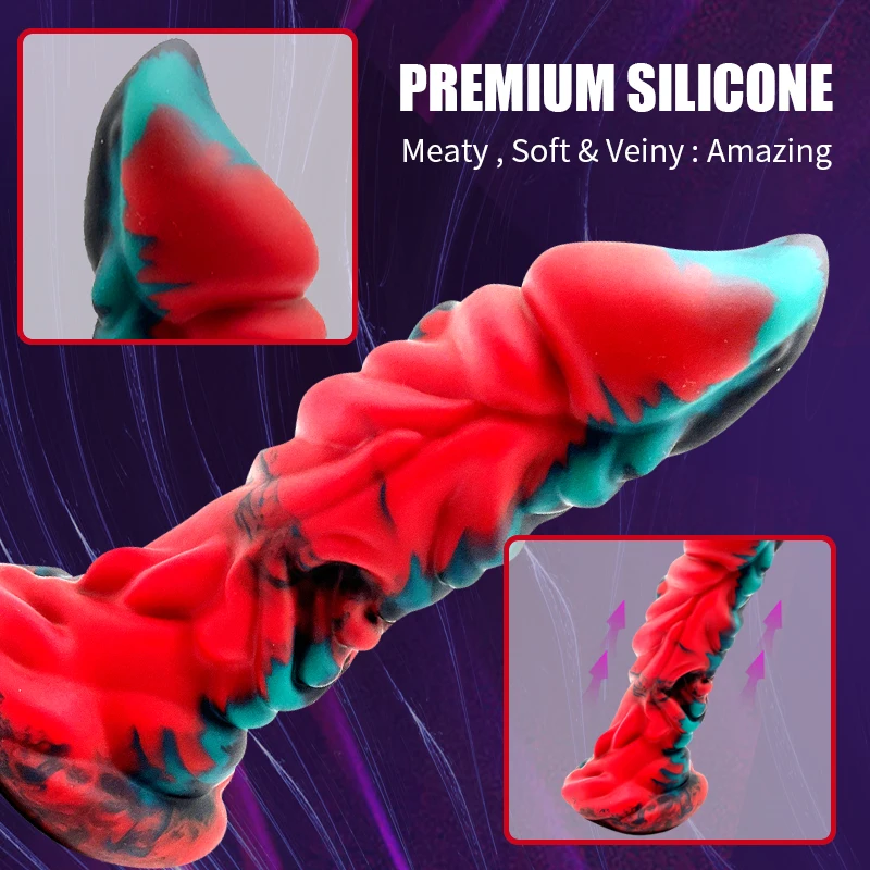 Реалистичный фаллоимитатор Силиконовый анальный с сильным - Цена: 2980.97