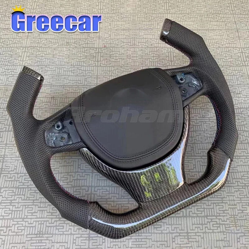 

Customized Manual Carbon Fiber Steering Wheel Pilot Racing Style For BMW 5 6 7 Series F10 F18 2013 2014 2015 2016 2017 2018