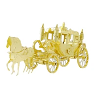 3d metal nano puzzle royal carriage assembly model kit 3d laser cut puzzle toys kids birthday gifts educational toys