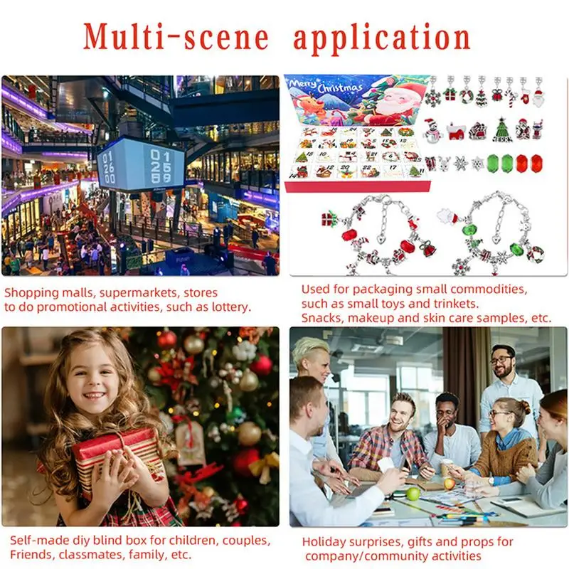 Рождественский адвент-календарь 2024 Коробки Рождественская коробка Отрывной