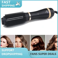 one step hair dryer straightener curler comb electric hot air iron blow dryer anti static hot air brush volumizer