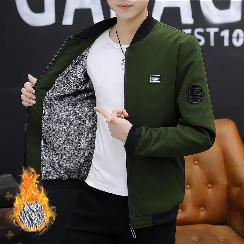 

Осенне-зимняя мужская куртка, флисовая Толстая Теплая мужская бейсбольная куртка с флисовой подкладкой, женская верхняя одежда, 5XL, 6XL