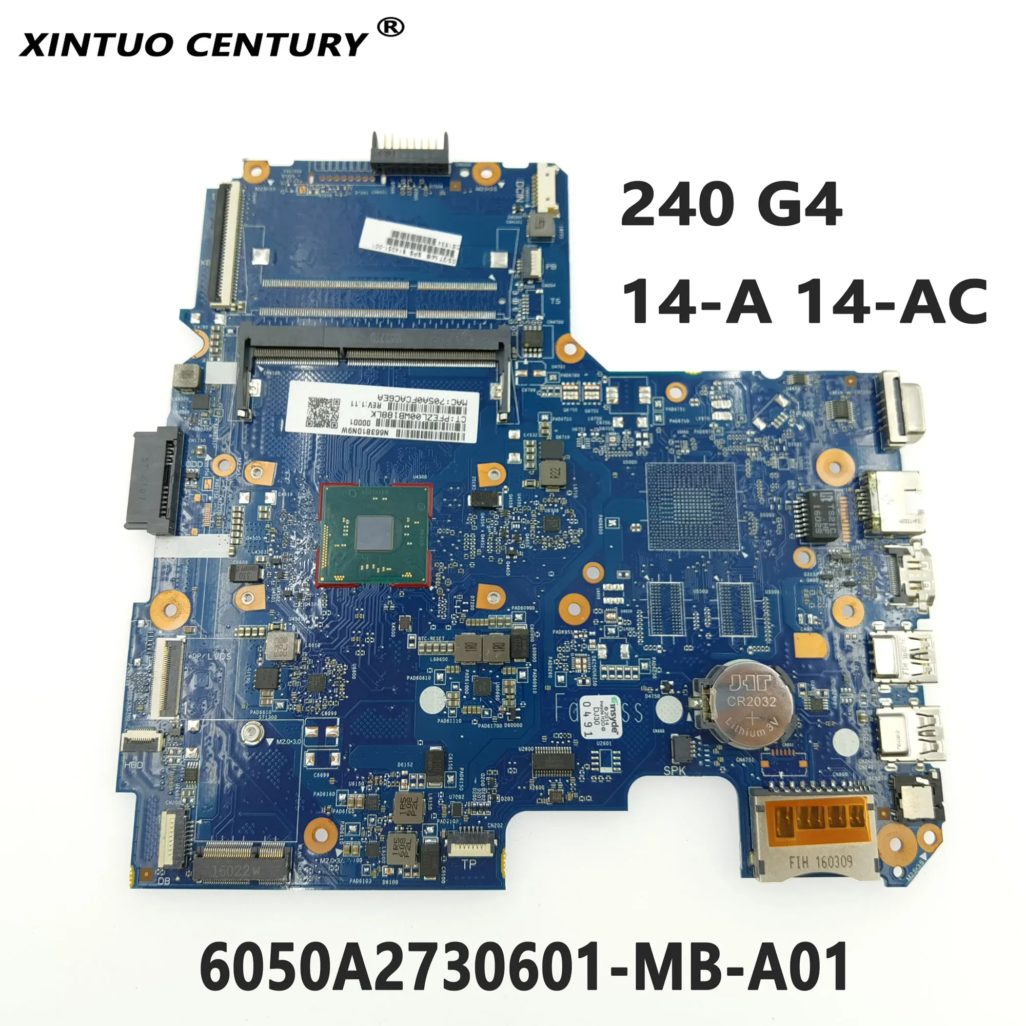 

Высокое качество 814051-001 814051-501 814051-601 для HP 240 G4 14-A 14-AC материнская плата для ноутбука 6050A2730601-MB-A01 100% тестовая работа