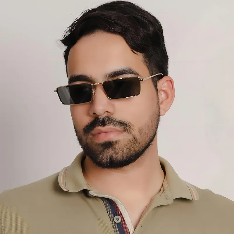 Солнцезащитные очки в маленькой оправе женские металлические квадратные INS