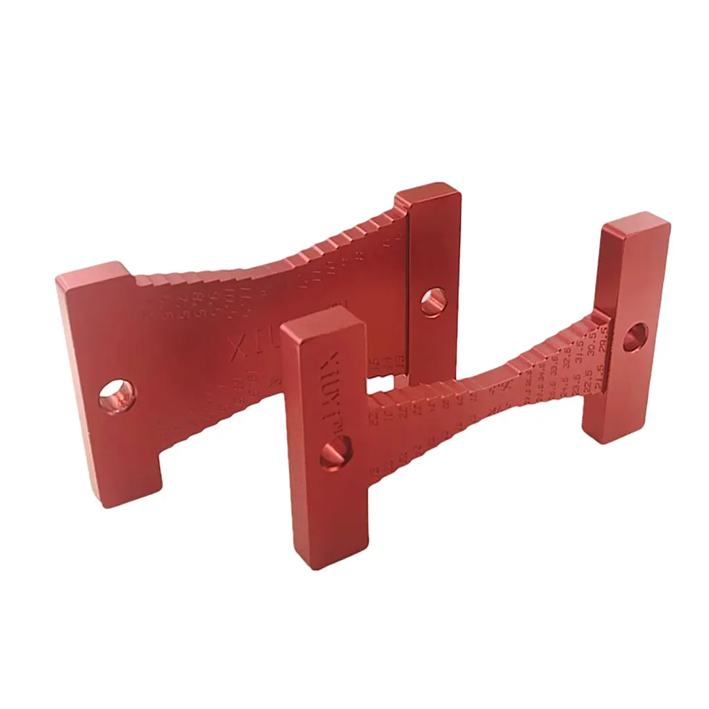 

2 Pieces Height Gauge Aluminum Alloy Engraving Measuring Tools Ruler