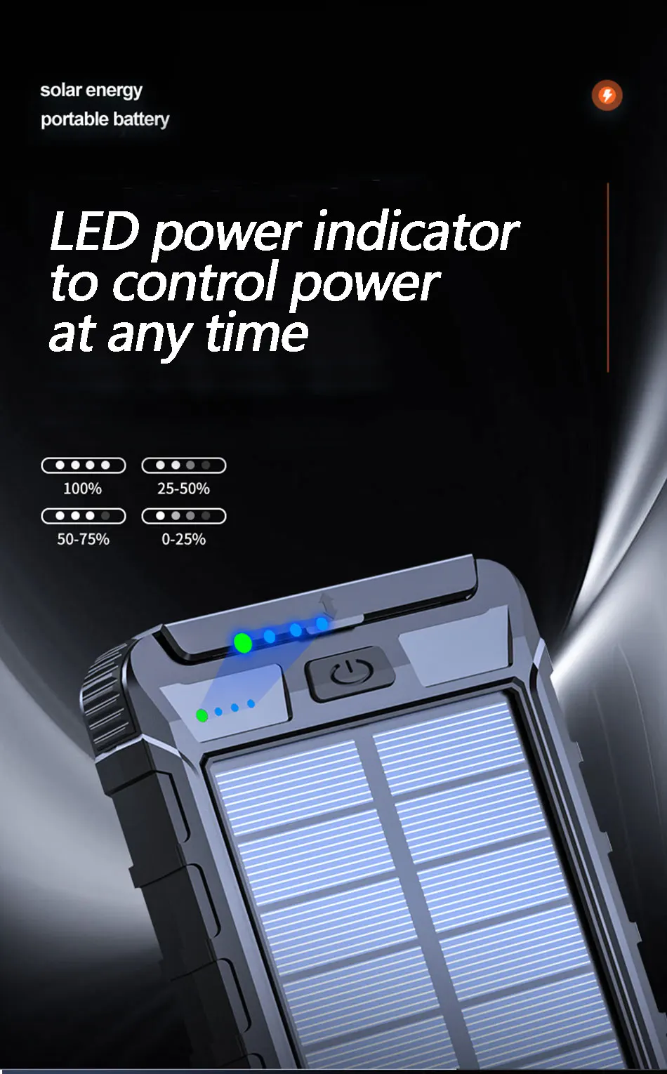Новый энергосберегающий аккумулятор на солнечных батареях 100000 мАч, энергосберегающий, бесперебойный, с зарядным устройством, супербыстрый, многофункциональный с