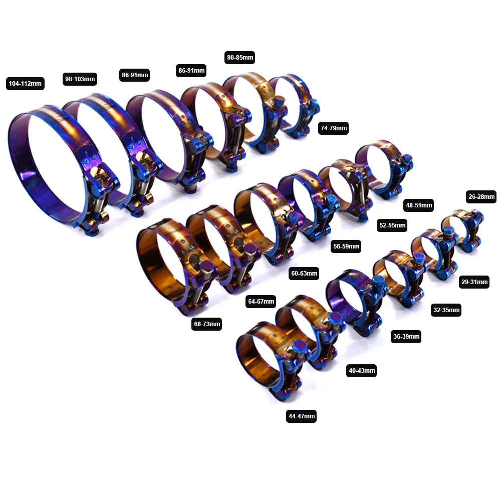 Т-образный зажим для шланга из нержавеющей стали 26-114 мм