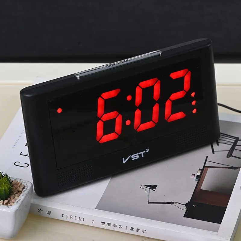 

LED Clock Electronic Desktop Watch for Kids Bedroom Home Decor Temperature Snooze Function Desk Table Clock Digital Alarm Clock