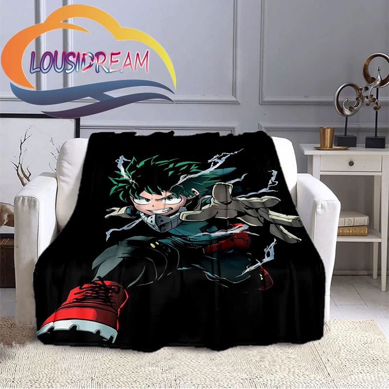 

Cartoon My Hero Academia Fleece Throw Blanket,All Over Print,Gifts for Him/Her My Hero Academia Pattern blanket