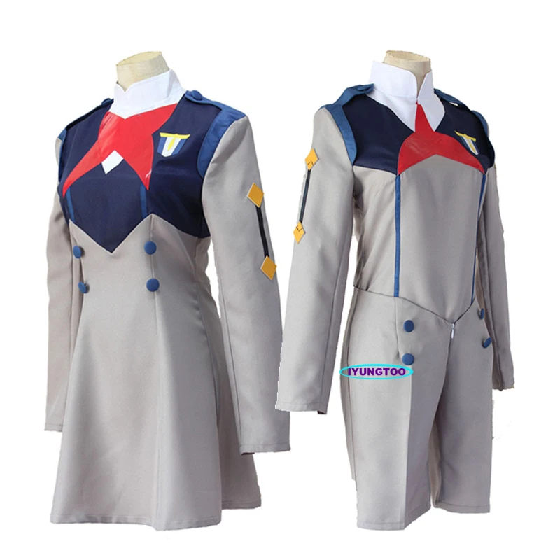 

Костюм для косплея аниме дорогой в Фране, код ICHIGO 015, костюм HIRO CODE 016, топы и шорты, школьная форма, комплекты