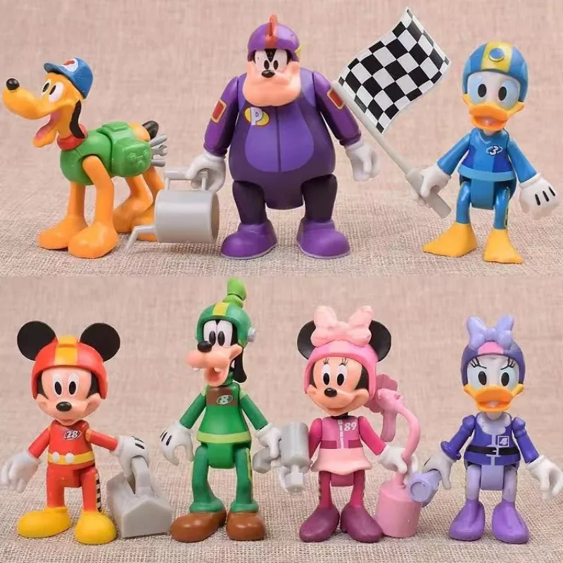 

Joint movable Disney Mickey Mouse wonderful house Minnie doll doll doll Goofy Pete ornament hand-run model Kawaii