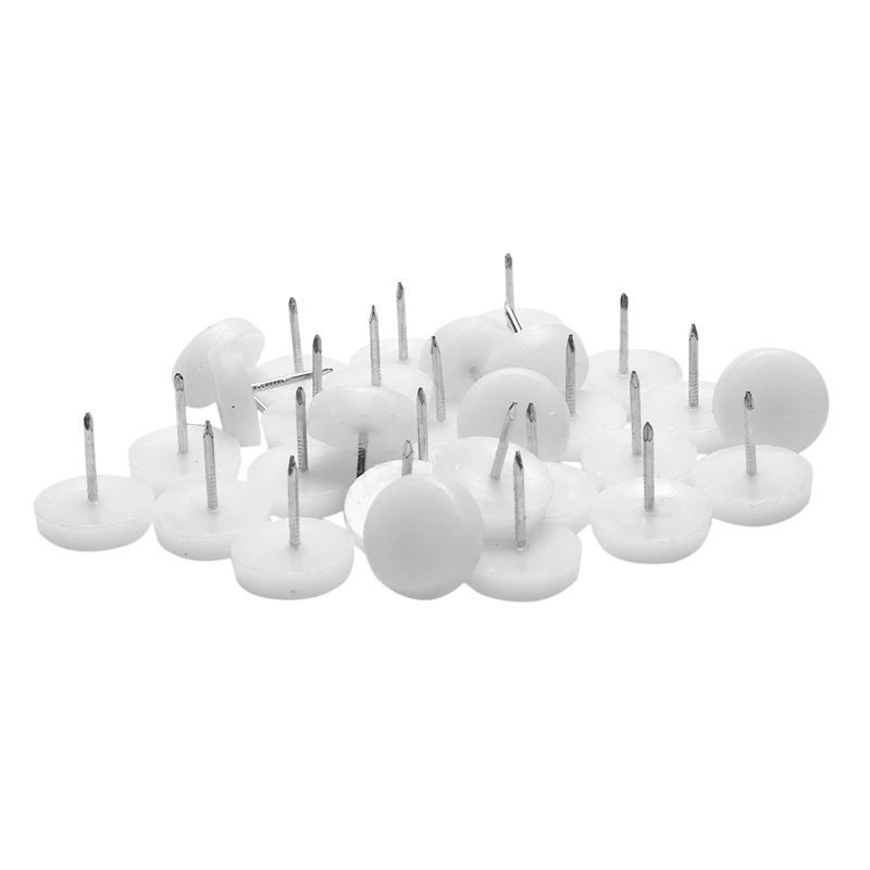 

HOT Table Chair Foot Floor Skid Slide Pad Nail Protectors 25Mm Dia 30 Pcs
