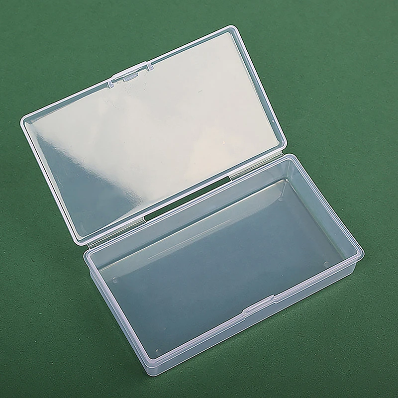 

Transparent Plastic Storage Box Organizer Stickers Box Desktop Container Washi Tape Stickers Box Art Tool Case Stationery