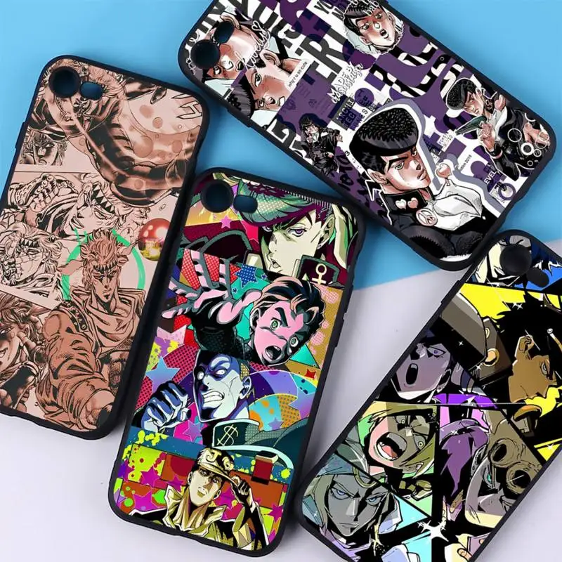 

YNDFCNB JoJo Bizarre Adventure Phone Case Silicone Soft for iphone 14 13 12 11 Pro Mini XS MAX 8 7 6 Plus X XS XR Cover