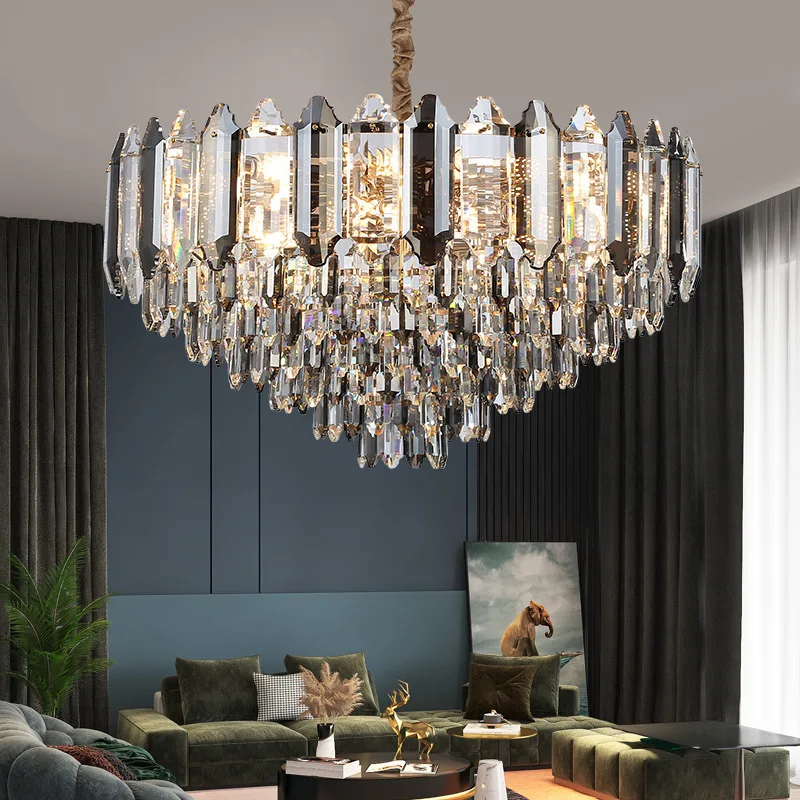 

Led Art Chandelier Pendant Lamp Light Modern Luxury Lustre Crystal Lighting Living Dining Decor Villa Hanging Luminaire