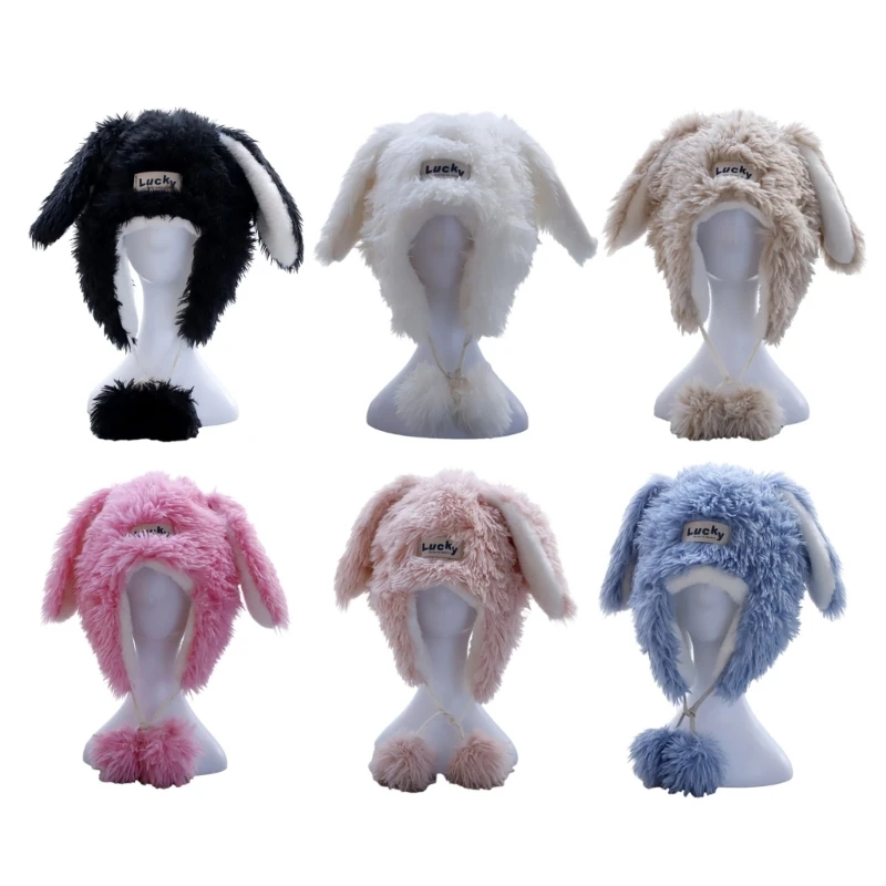 

Шапка-ловец для взрослых, теплая шапка для защиты ушей, шапка в форме кроличьих ушей для подростков, сохраняет тепло