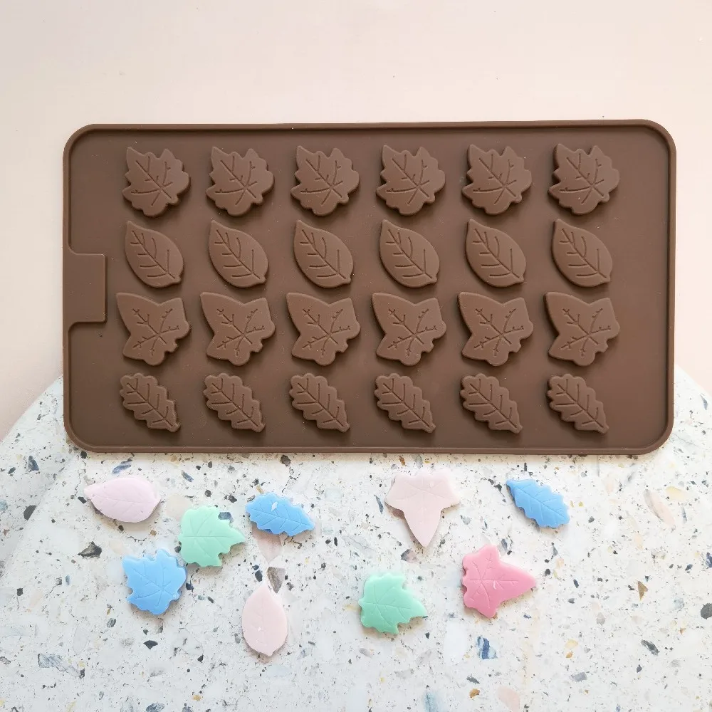 

Different shapes leaf Silicone Chocolate Mold Candy Mould Cake Baking Accessories DIY Homemade Cookies Fruit Pudding
