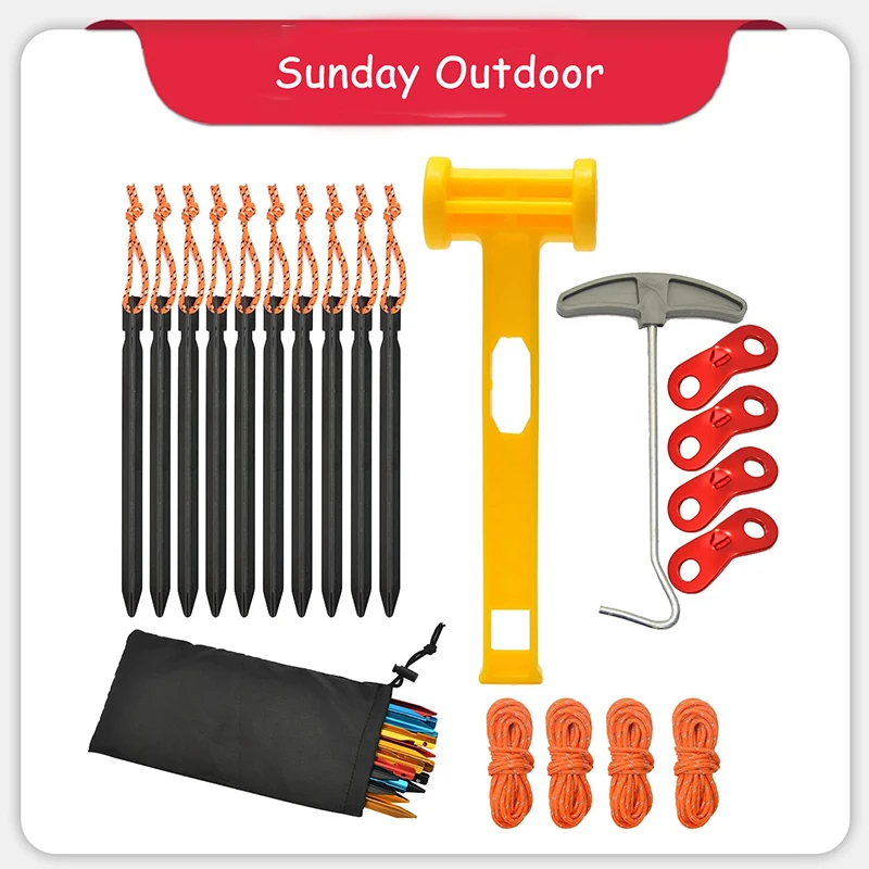 20 шт. алюминиевые легкие стойки для палатки набор аксессуаров кемпинга 10