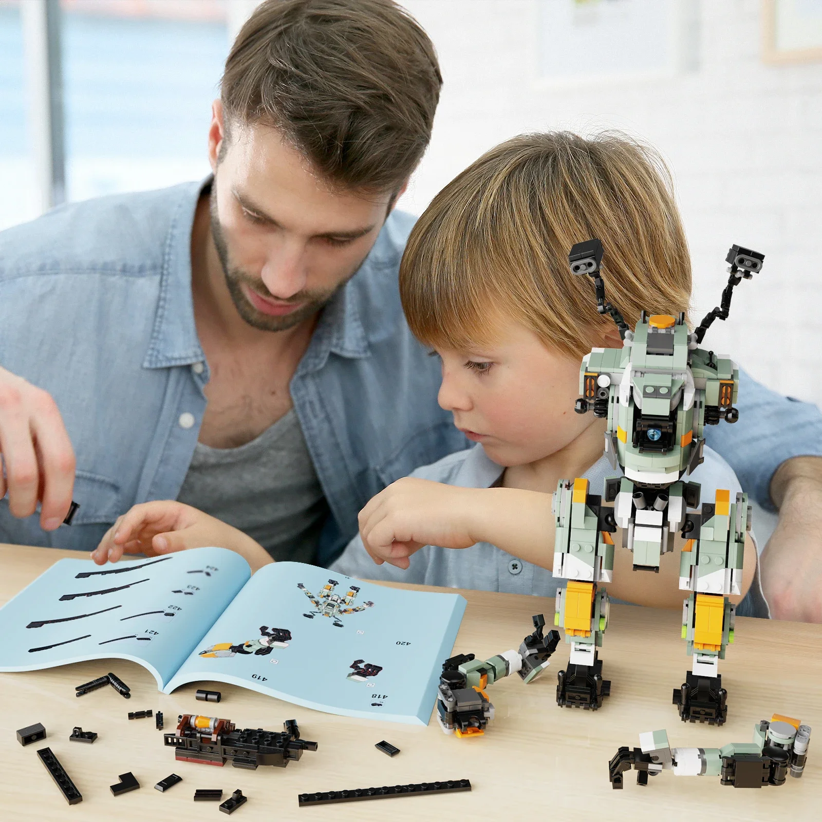 Конструктор Moc Titanfalls BT-7274 Vanguard-class Titan Mecha набор строительных блоков модель Mech Warrior