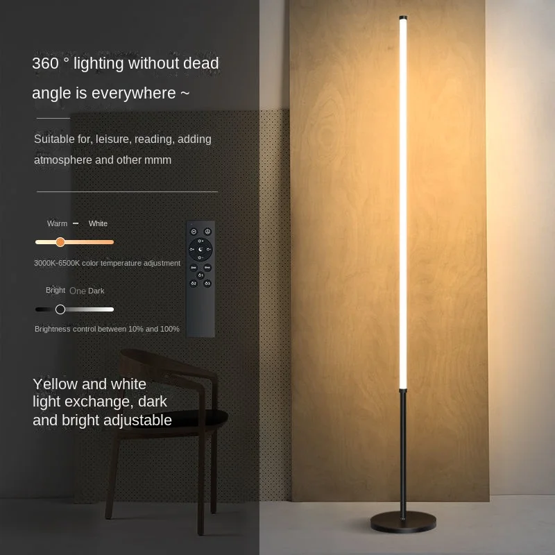

Modern LED corner Floor Lamps for Livingroom Bedroom Standing Lamps Minimalist Rod Home Decor Floor Lights Lighting Fixtures