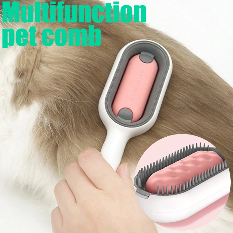 

Multifunctional Pet Deshedding Brush Dog Cat Comb Hair Massages Removes Brush Pet Grooming General Comb Pet Cleaning Beauty Tool