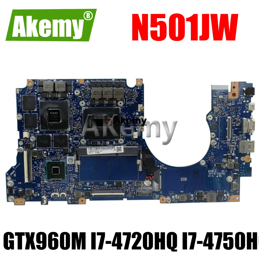 Материнская плата N501JW GTX960M I7-4720HQ 4G 8GB RAM для Asus UX501JW UX501J N501J G501JW G501 ноутбука |